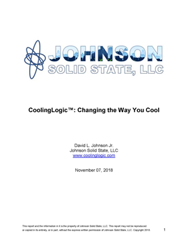Changing the way you Cool CoolingLogic™